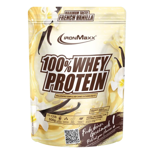 IronMaxx 100% Whey Protein Pulver 500g French Vanilla