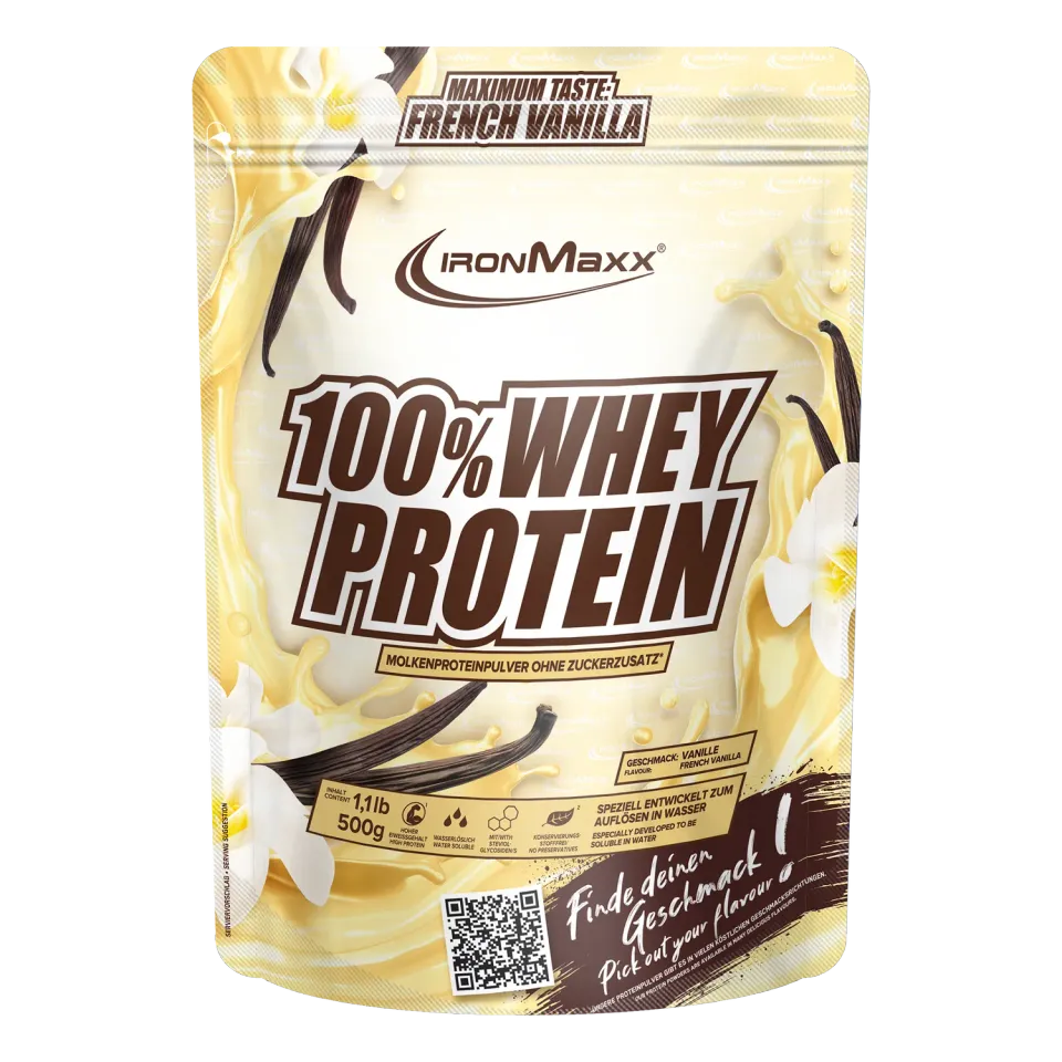 IronMaxx 100% Whey Protein Pulver 500g French Vanilla