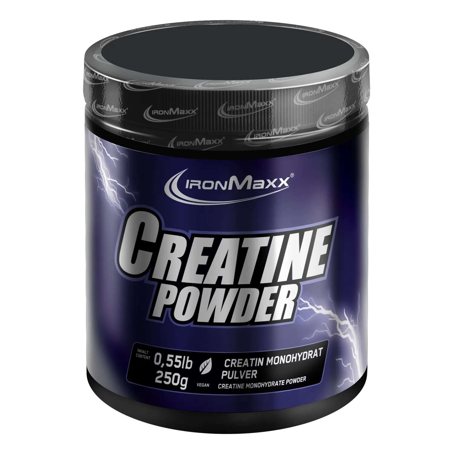 IronMaxx Creatine Powder Monohydrat 250g vegan geschmacksneutral