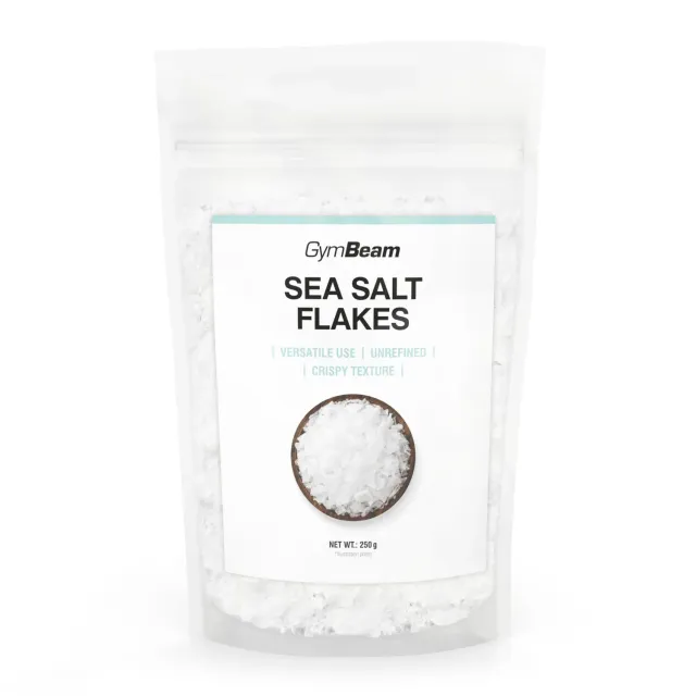 GymBeam Gourmet Küche Meersalzflocken 250 g unraffiniert