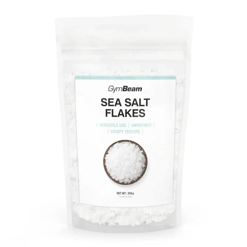 GymBeam Gourmet Küche Meersalzflocken 250 g unraffiniert