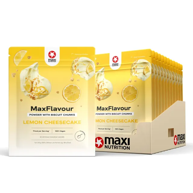 MaxiNutrition MaxFlavour Lemon Cheesecake Pulver 12x30g