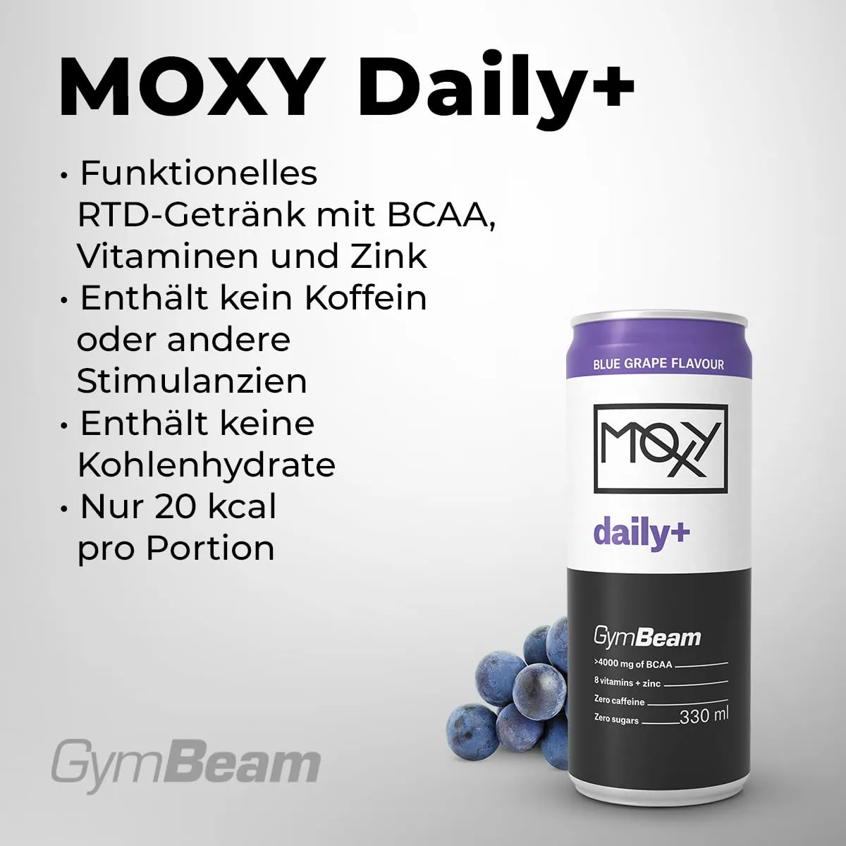 GymBeam Moxy Daily+ Drink 24x330ml koffeinfrei BCAA Zink