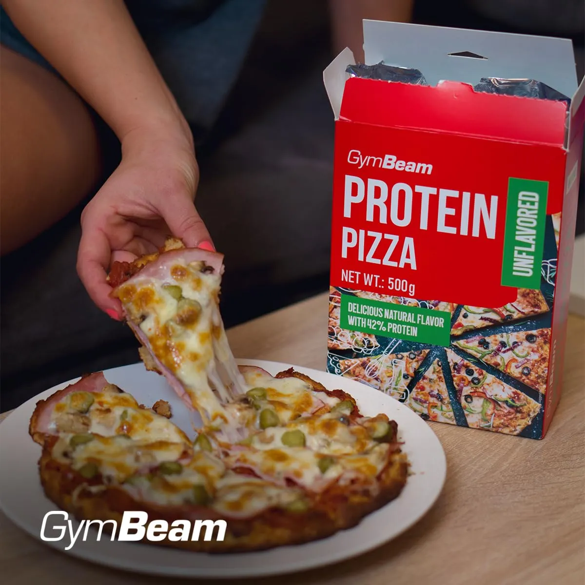 GymBeam Protein Pizza Backmischung Cheese 500 g proteinreich