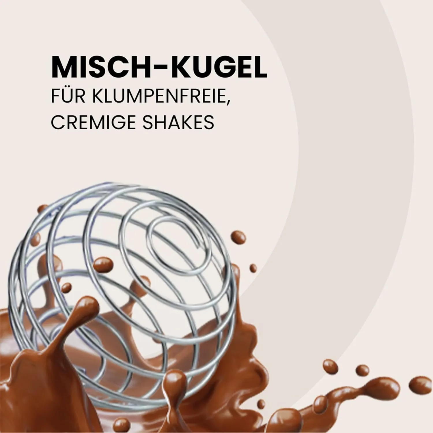 FSA Nutrition Protein Shaker Pulverfach Weiß mit Kugel