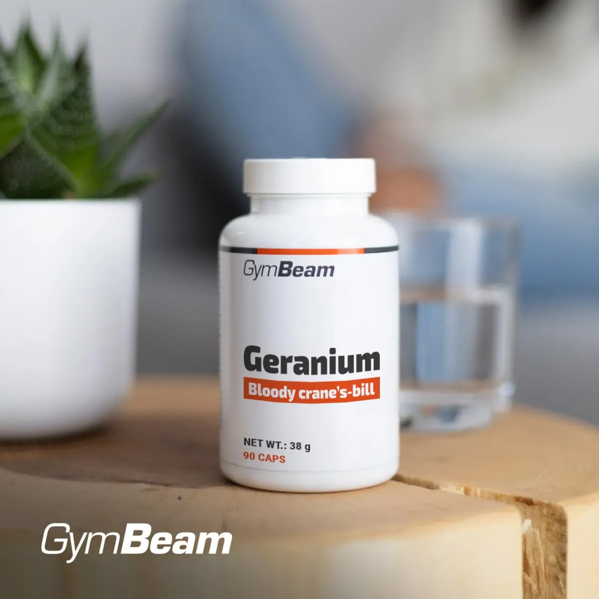 GymBeam Geranium Kapseln 90 Kapseln 20:1 Extrakt