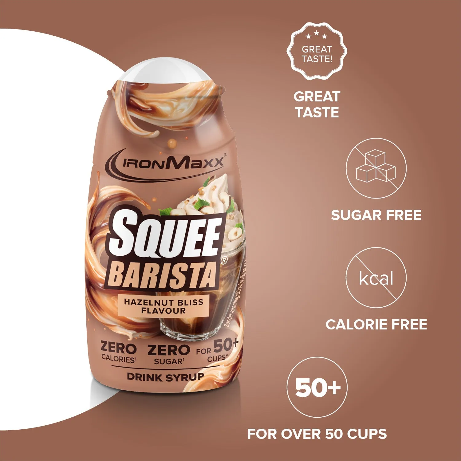 IronMaxx SqueeBarista Hazelnut Bliss Sirup 65ml zuckerfrei