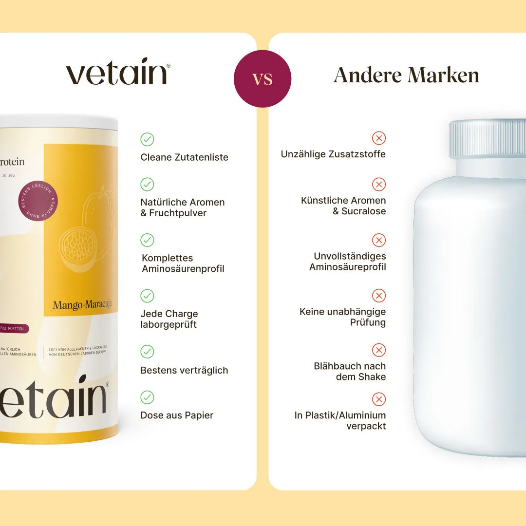 VETAIN Clear Protein Mango-Maracuja 480g erfrischend