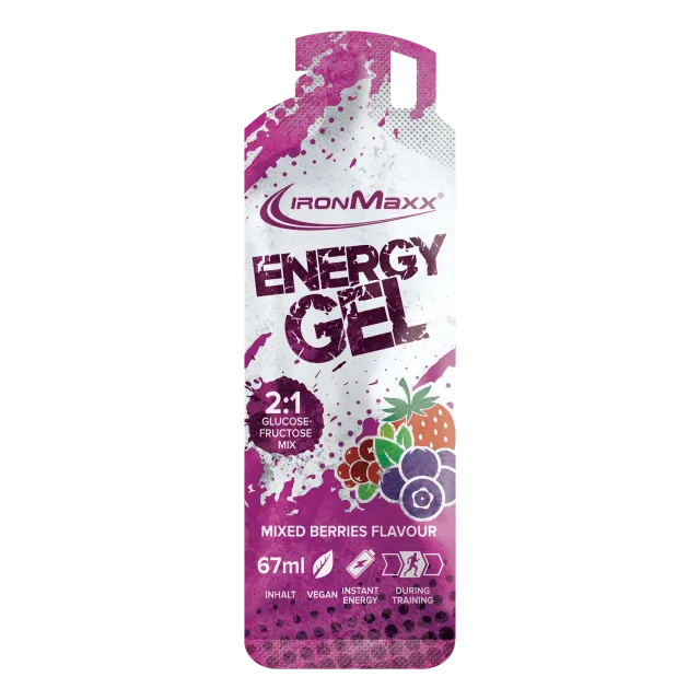 IronMaxx Hydro Energy Gel 67ml Mixed Berries mit Natrium