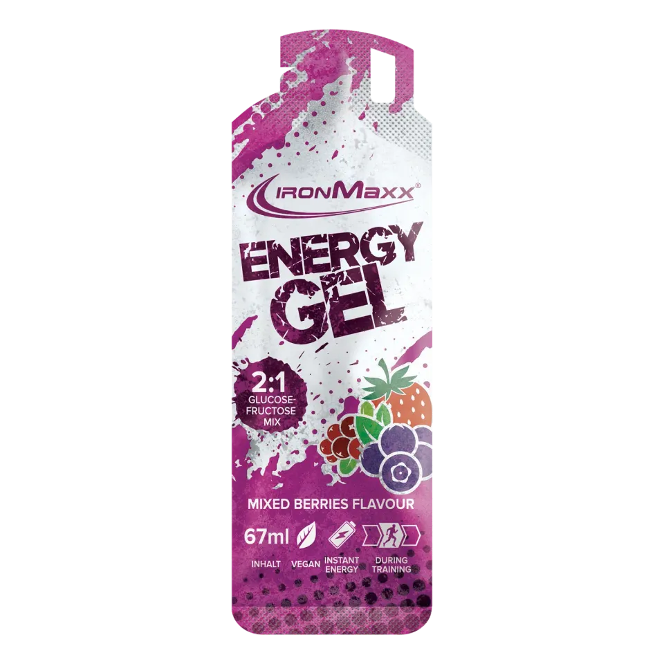 IronMaxx Hydro Energy Gel 67ml Mixed Berries mit Natrium