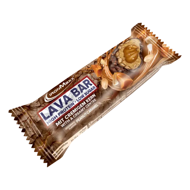 IronMaxx Lava Bar Proteinriegel Peanut Caramel 40g Low Sugar