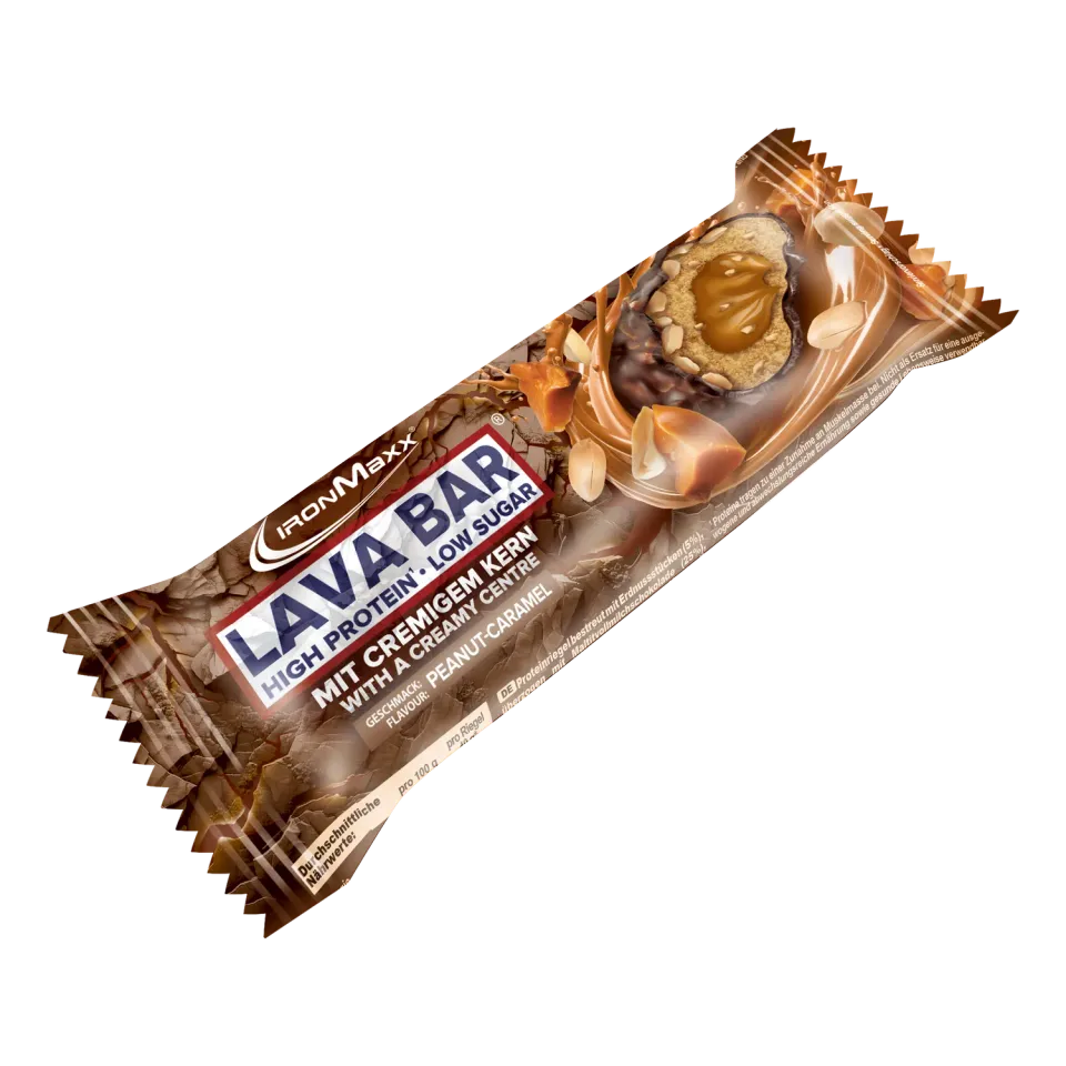 IronMaxx Lava Bar Proteinriegel Peanut Caramel 40g Low Sugar