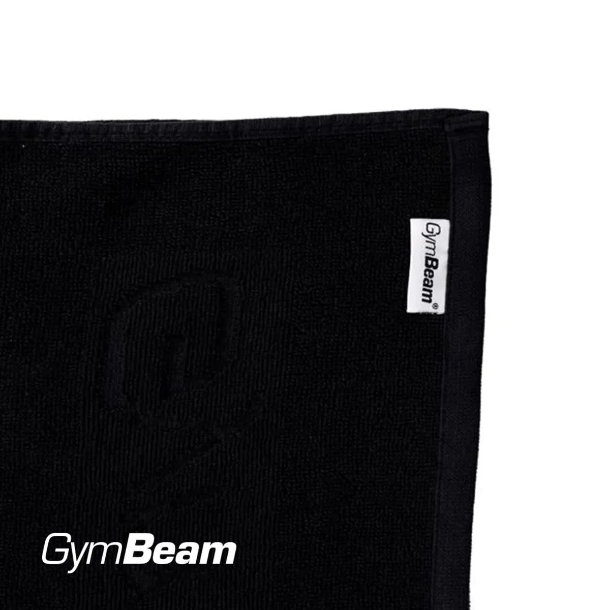 GymBeam Fitness Handtuch Baumwolle Schwarz 50x90 cm