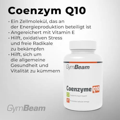 GymBeam Coenzym Q10 Kapseln 60 Stück 60mg mit Vitamin E