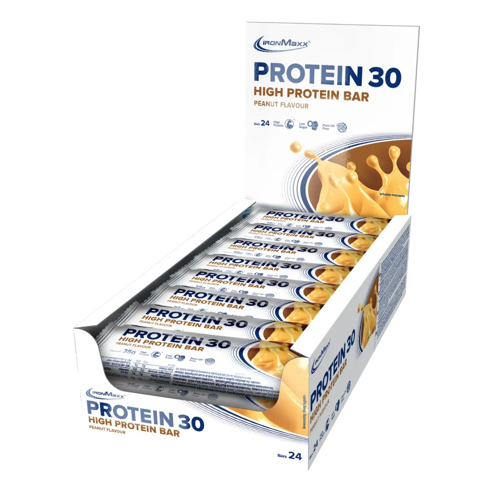 IronMaxx Protein 30 Proteinriegel Erdnuss 24x35g