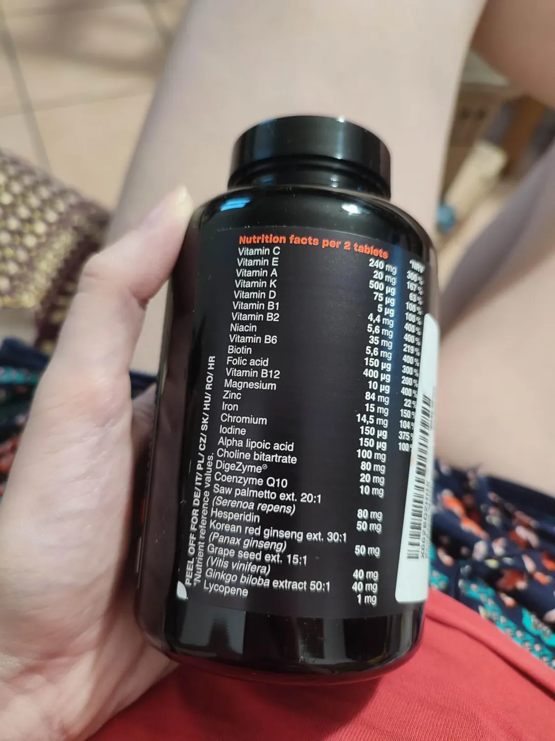 GymBeam Men's Essentials Multivitamin 120 Tabs Männer