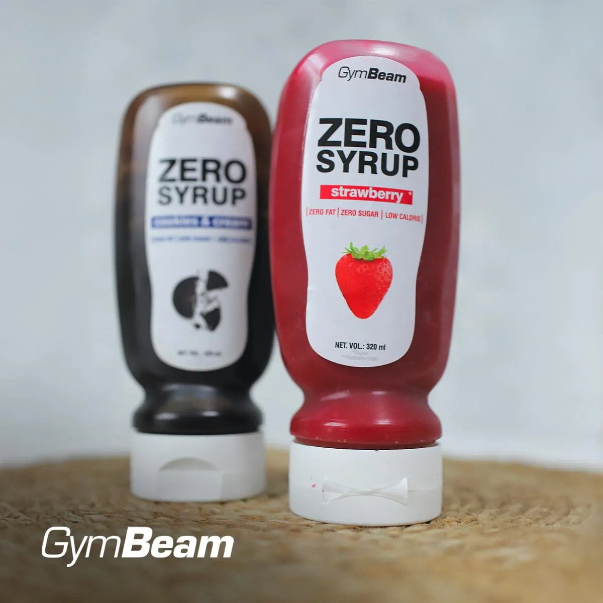 GymBeam Zero Syrup Erdbeere 320ml zuckerfrei