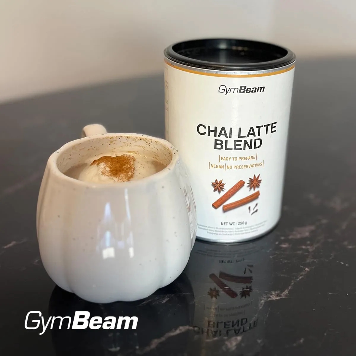 GymBeam Chai Latte Blend Pulver 250 g würzig