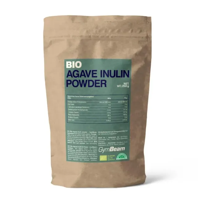 GymBeam Bio Agave Inulin Pulver 250 g vegan