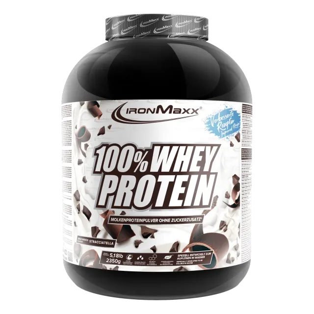 IronMaxx 100% Whey Protein Stracciatella 2350 g zuckerfrei