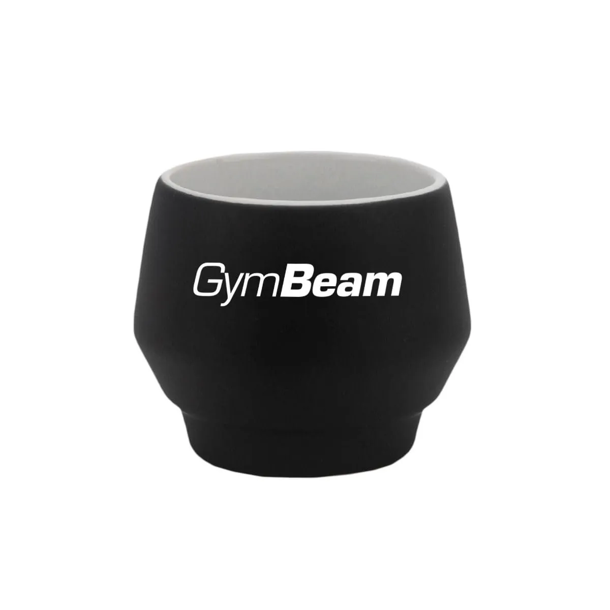 GymBeam Cappuccino Tasse Keramiktasse matt mit Untertasse