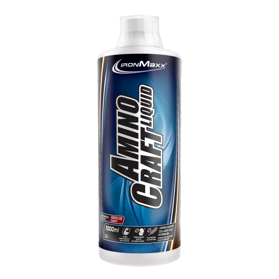 IronMaxx AminoCraft Liquid Aminos Kirsche 1000ml mit BCAA