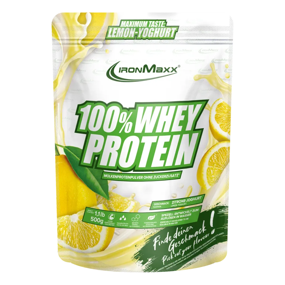 IronMaxx 100% Whey Protein 500g Lemon-Yoghurt