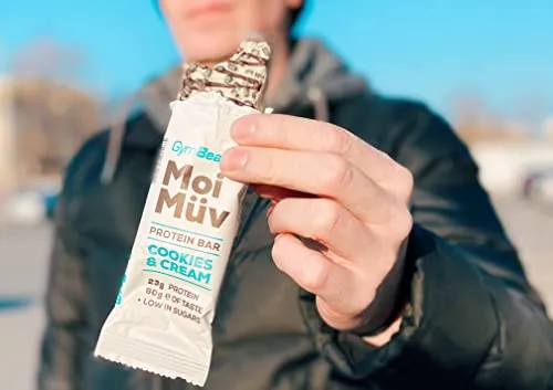 GymBeam MoiMüv Proteinriegel 24x60g Cookies Cream