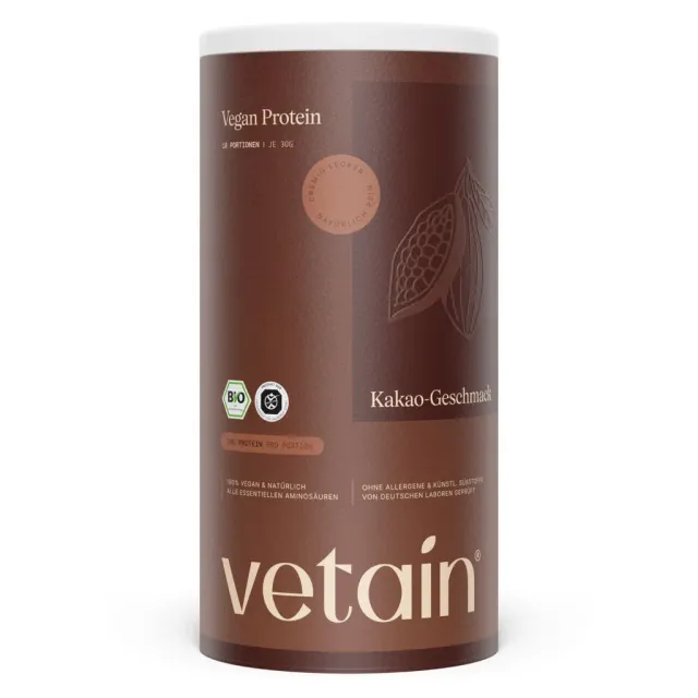 Vetain Vegan Protein Cocoa Proteinpulver 540g Bio