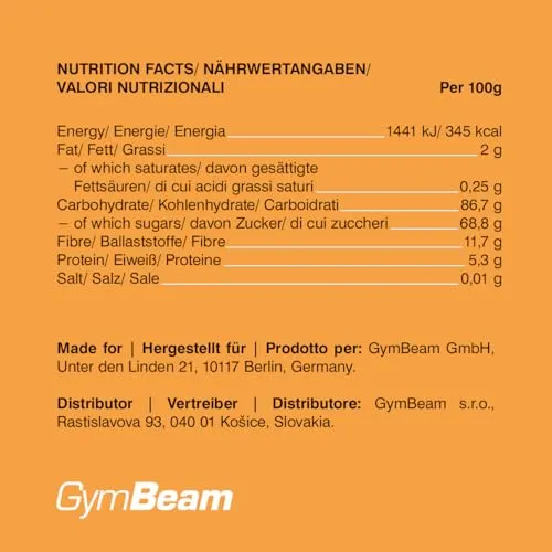 GymBeam Mandarinen gefriergetrocknet 100 g Snack