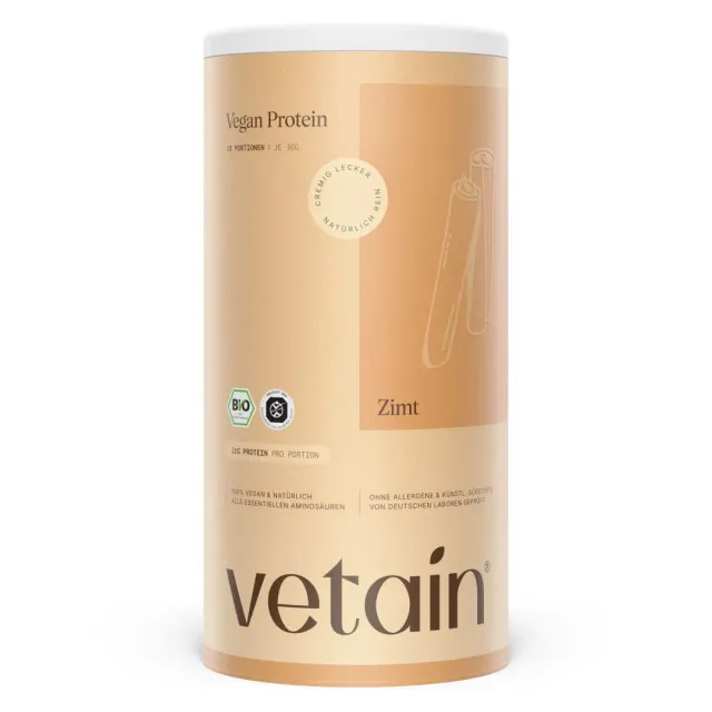 Vetain Vegan Protein Zimt BIO 540g natürlich