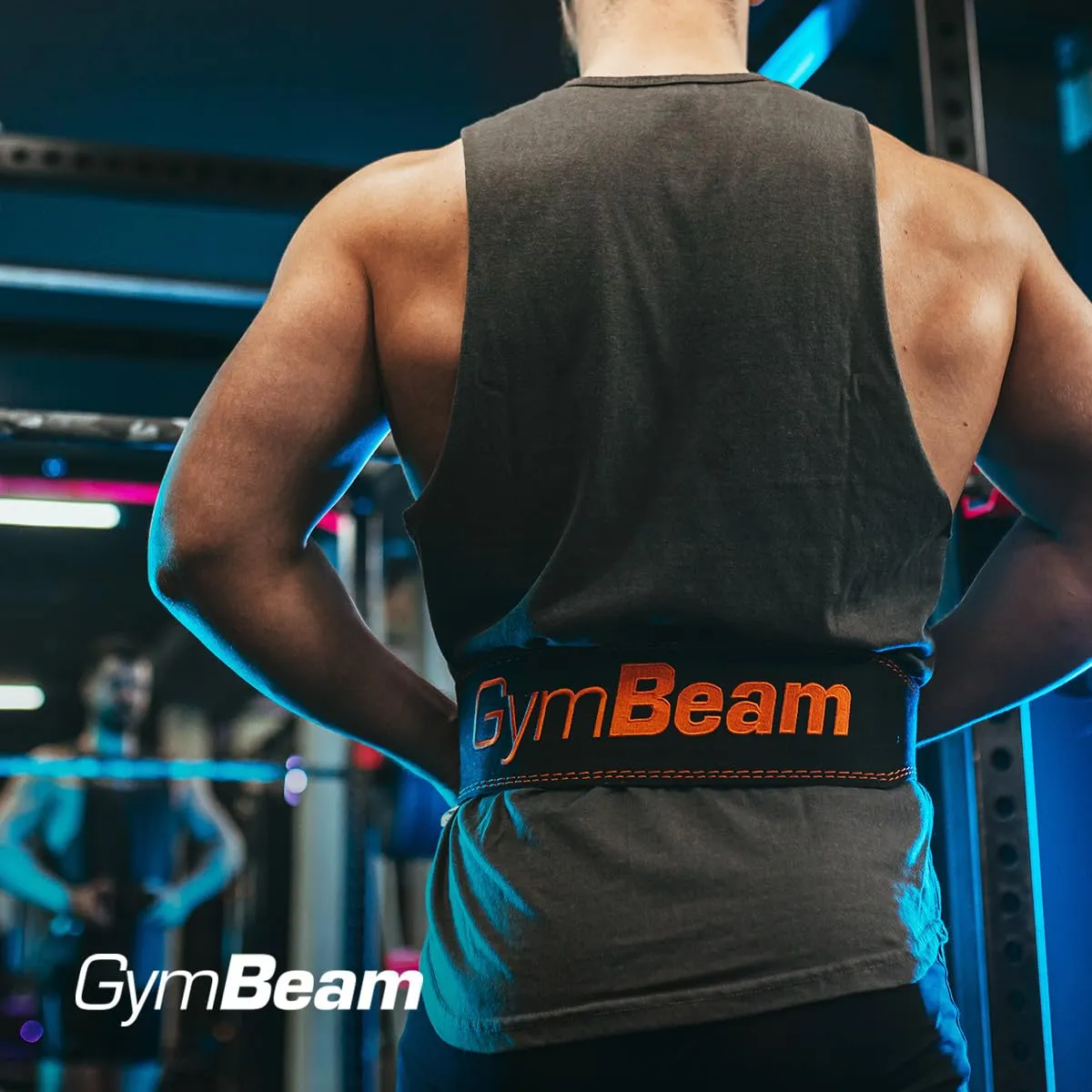 GymBeam Jay Fitnessgürtel XXL Kunstleder gepolstert