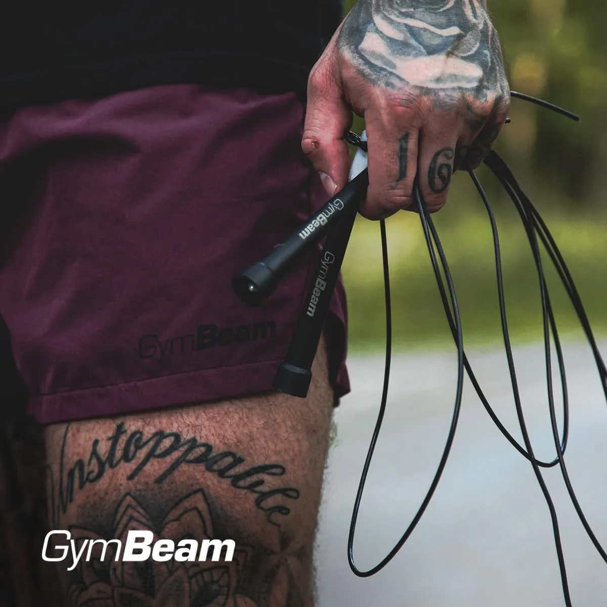GymBeam Springseil 301cm verstellbar Stahl