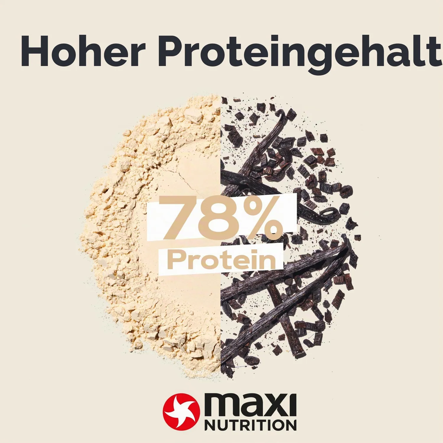 MaxiNutrition Whey Protein Pulver 1260g Vanille low carb