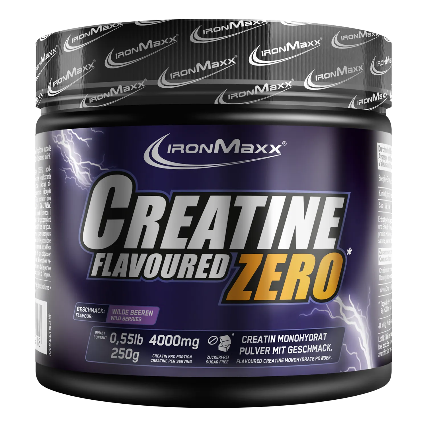 IronMaxx Creatine Flavoured Zero Kreatin Pulver 250g Wildberries