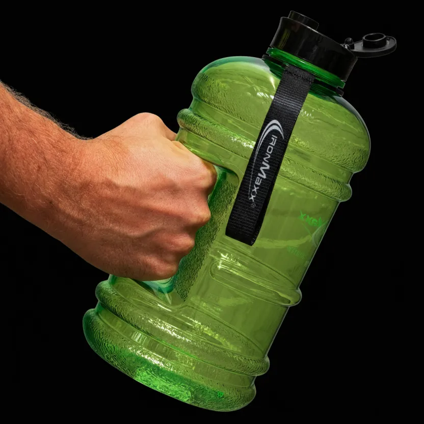 IronMaxx Water Gallon Trinkflasche 2200ml Grün BPA-frei