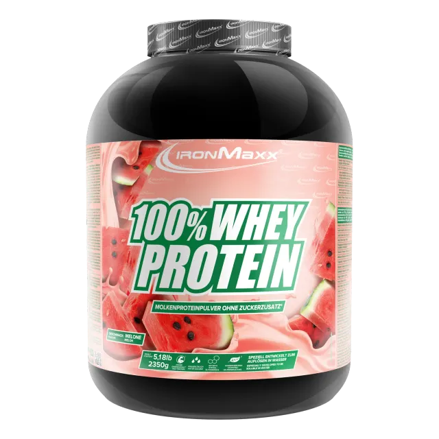 IronMaxx 100% Whey Protein Pulver 2350g Melone zuckerfrei