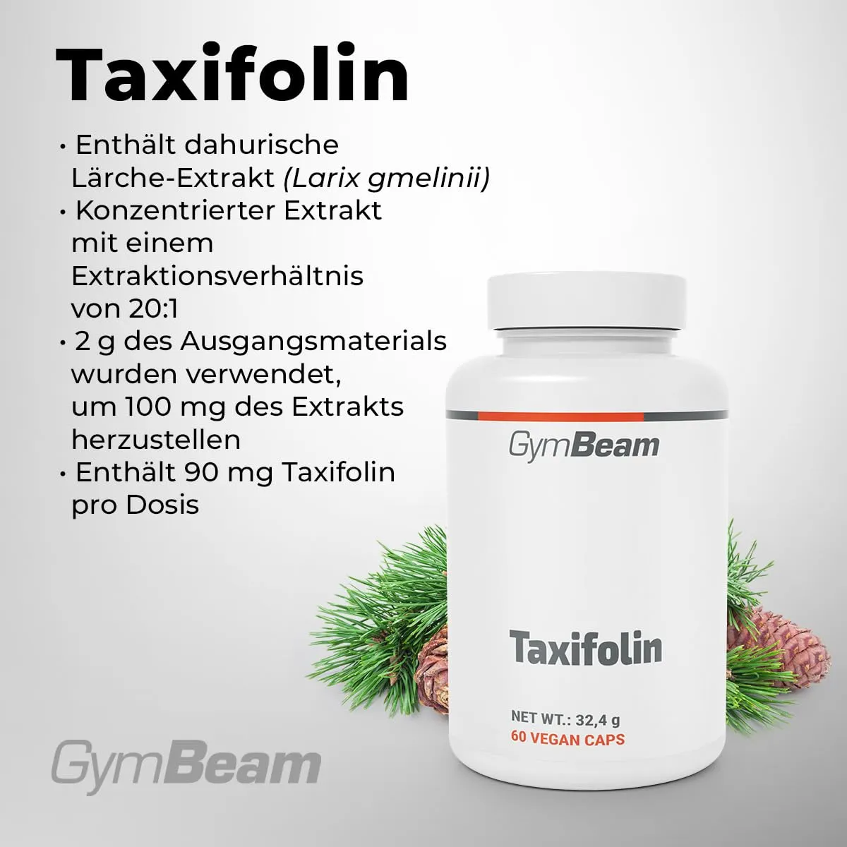 GymBeam Taxifolin Kapseln 60 Stk 90 mg vegan