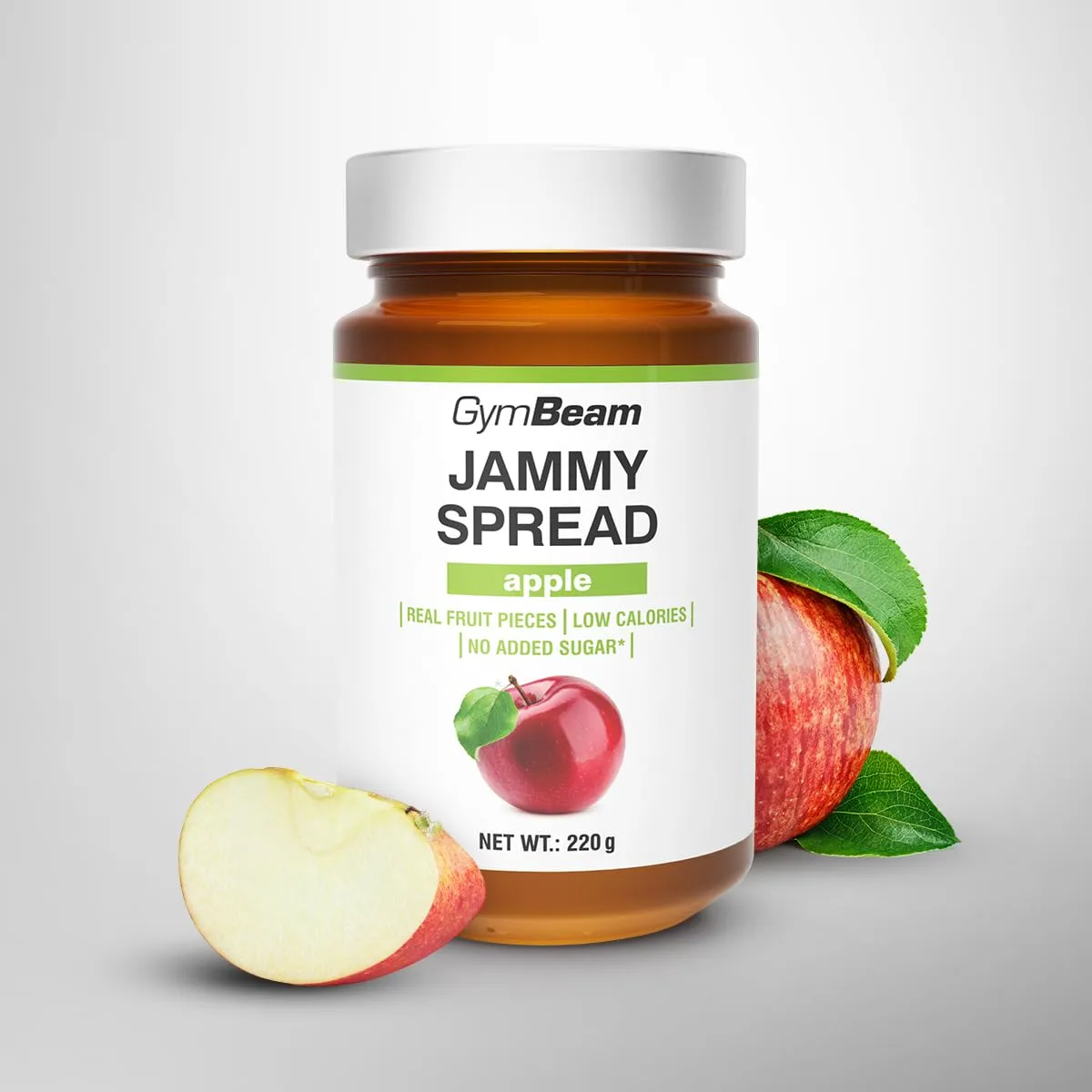 GymBeam Jammy Spread Aufstrich 220 g Apfel zuckerfrei