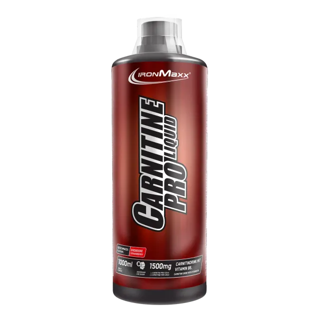 IronMaxx Carnitine Pro Liquid Erdbeere 1000ml fettfrei
