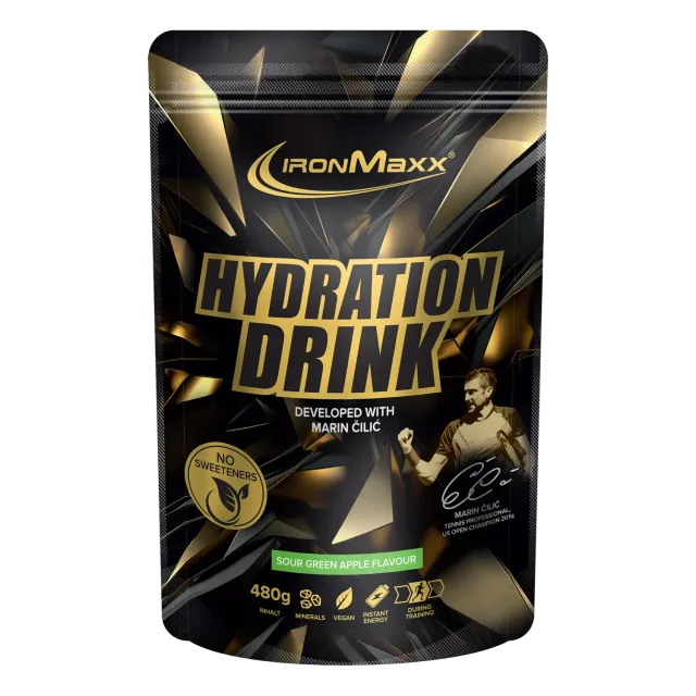 IronMaxx Hydration Drink Pulver 480g Sour Green Apple vegan