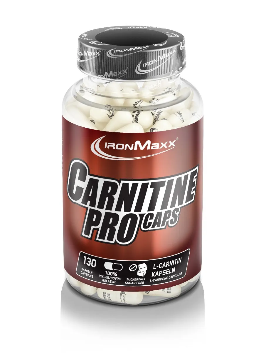 IronMaxx Carnitine Pro L-Carnitin Kapseln 130 Stück hochdosiert