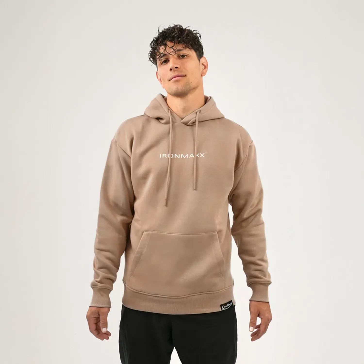 IronMaxx Hoodie Beige Hoodie S Oversized Unisex