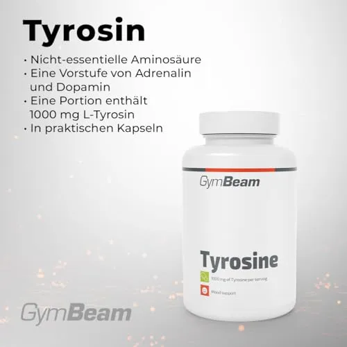 GymBeam L-Tyrosin 1000 mg Kapseln 120 Stück hochdosiert