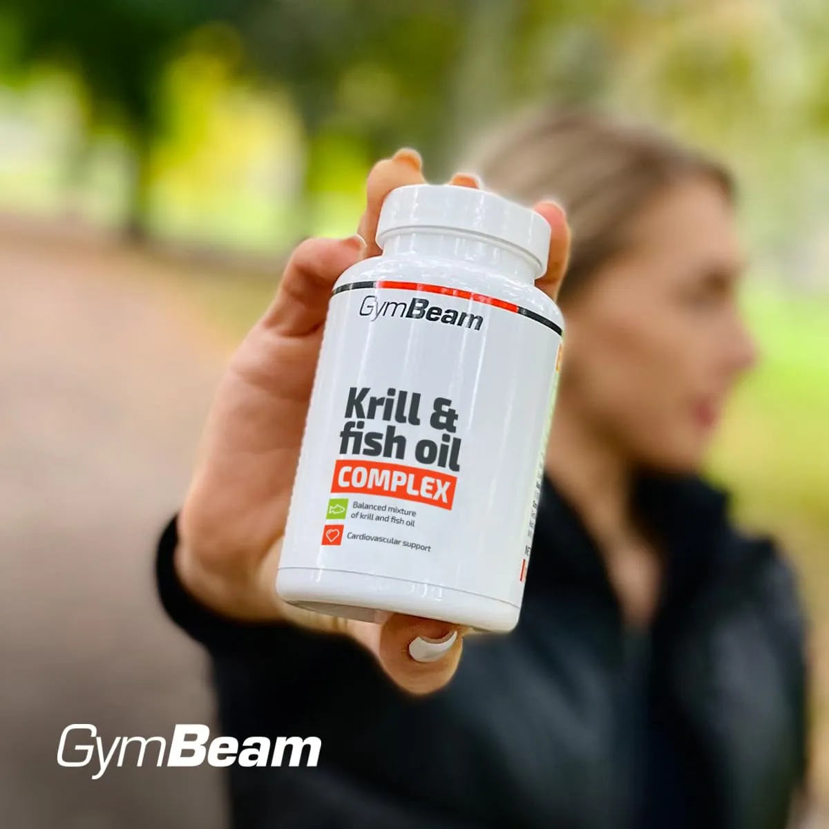 GymBeam Krill- & Fischöl Omega 3 Kapseln 90 Caps EPA DHA