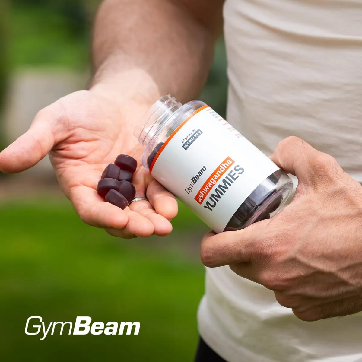 GymBeam Ashwagandha Gummies Beere 60 Stk mit Vitamin B6