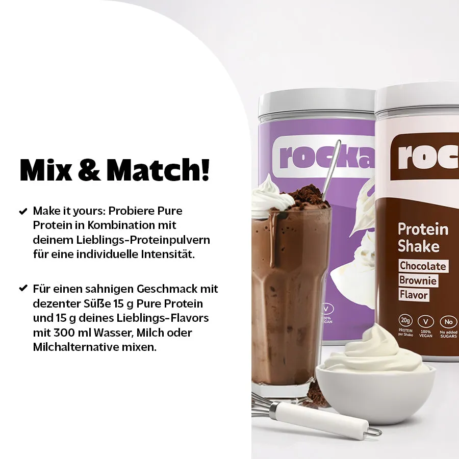 Rocka Nutrition Pure Protein Pulver Sahne 750g vegan