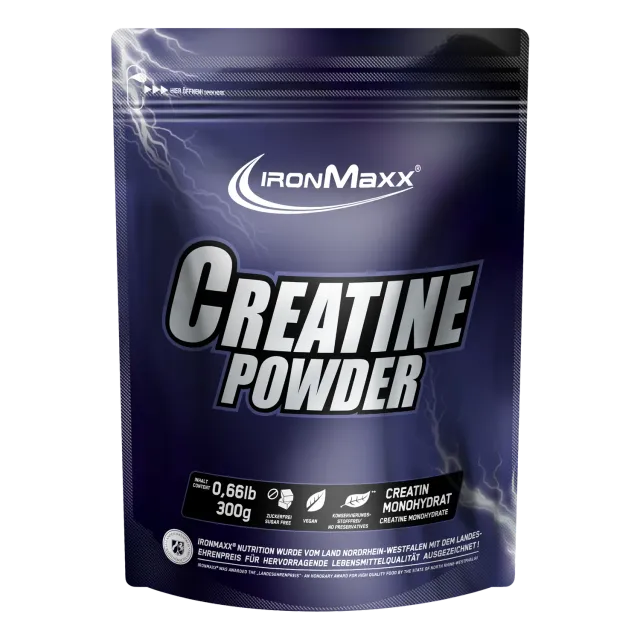 IronMaxx Creatine Powder Monohydrat Pulver 300g Vegan
