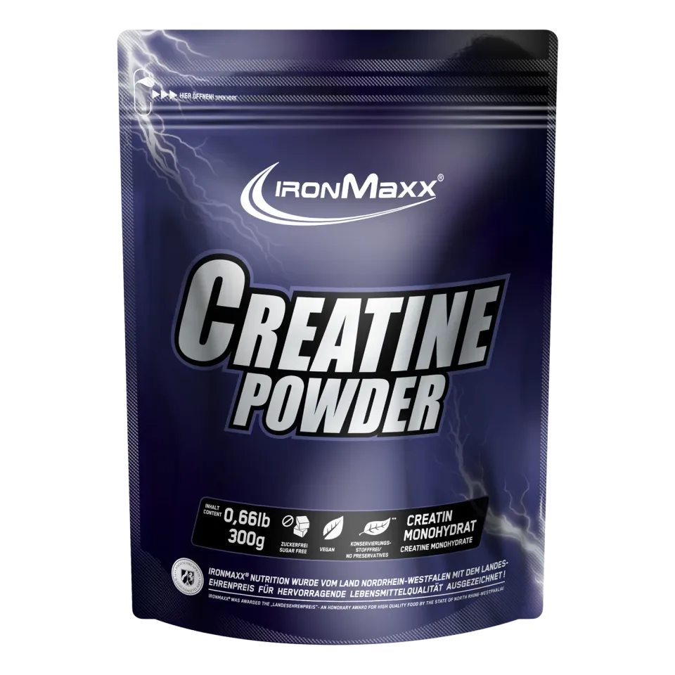 IronMaxx Creatine Powder Monohydrat Pulver 300g Vegan