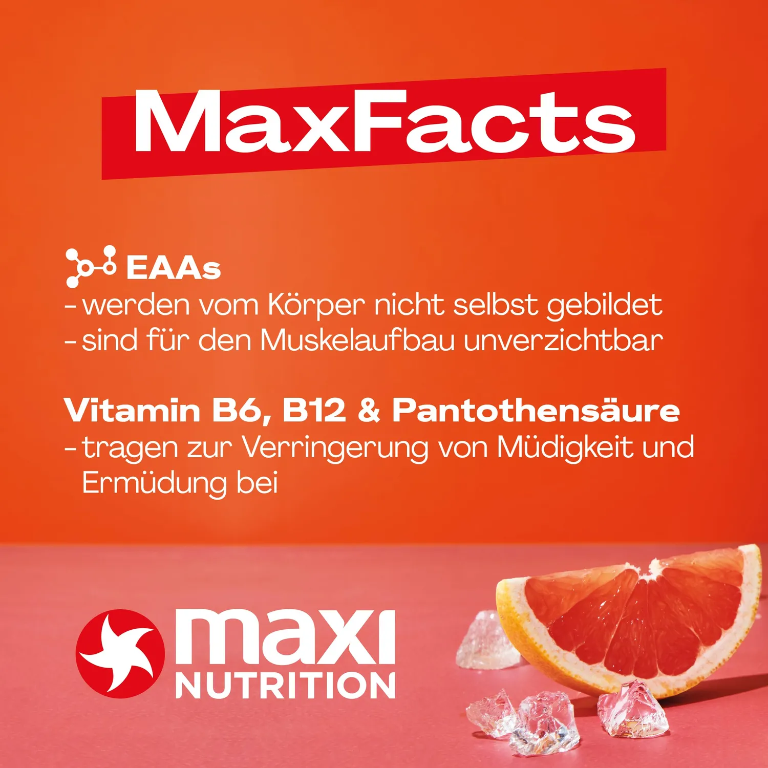 MaxiNutrition MaxFive EAA Drink 12x330ml Grapefruit-Orange vegan